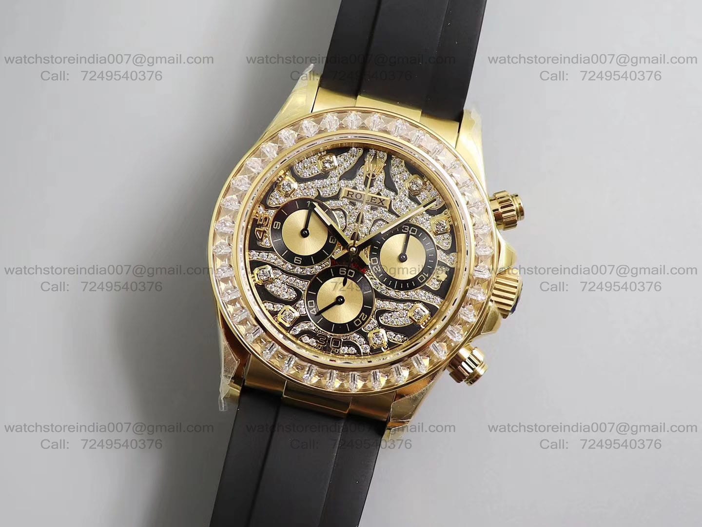 rolex daytona diamonds swiss eta watch india blank