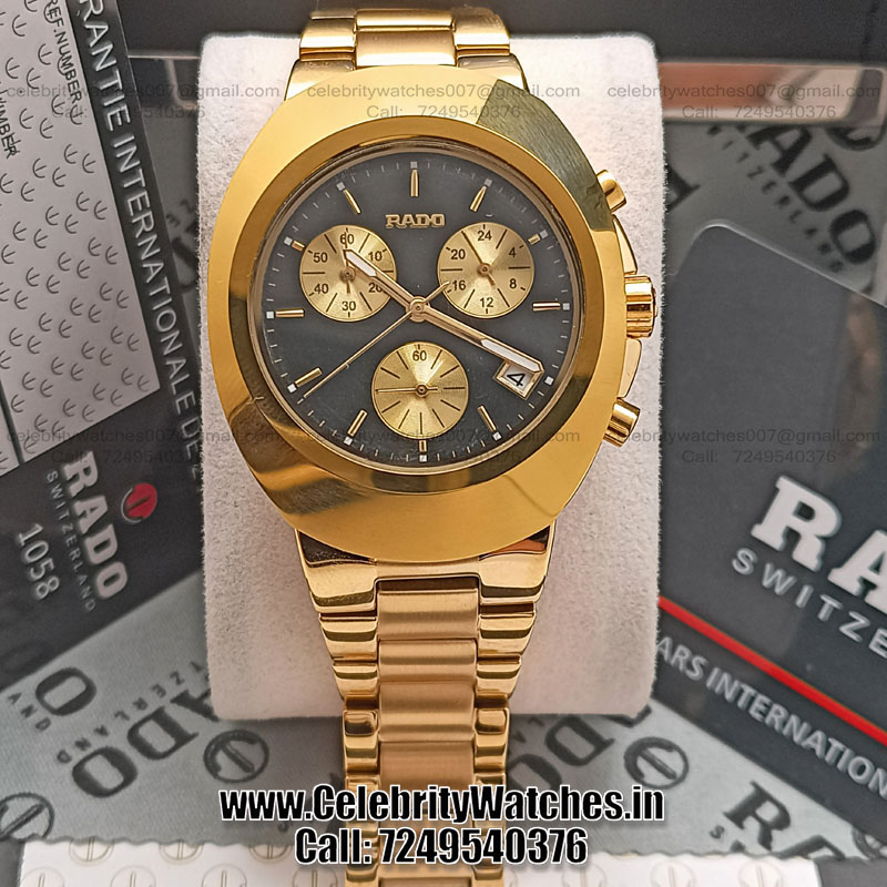 Rado Gold Watches | Rado Original Diastar Chronograph Quartz R12949153