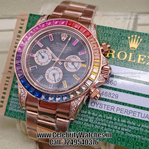 Rolex Daytona Rainbow First Copy Watch | Rolex First Copy Price