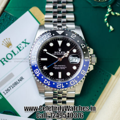Rolex GMT Master 2 Batman Jubilee Bracelet Swiss ETA Super Clone Watch