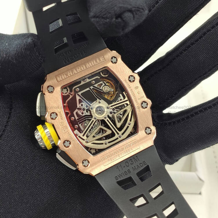 Richard Mille RM 11-03 Rose Gold Titanium Swiss ETA Super Clone Watch